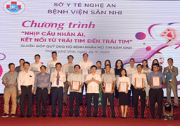 Bệnh viện Sản Nhi Nghệ An tổ chức nhịp cầu nhân ái, giúp đỡ trẻ mắc bệnh tim bẩm sinh