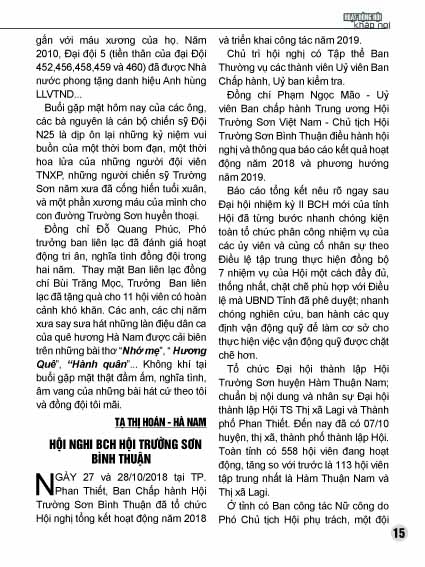 Bản tin Trường Sơn số 20 14