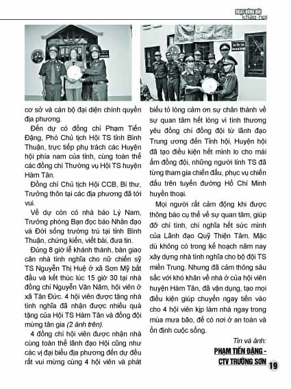 Bản tin Trường Sơn số 20 18