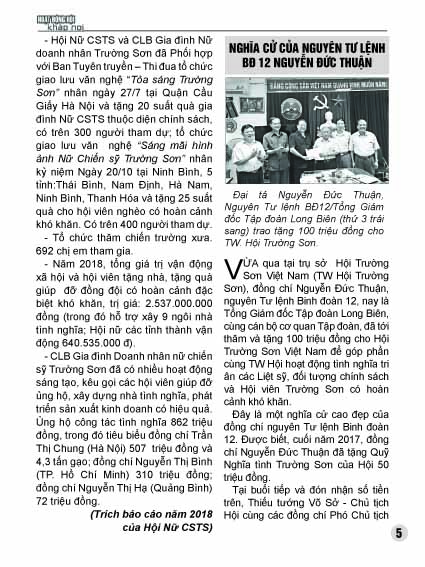 Bản tin Trường Sơn số 20 4