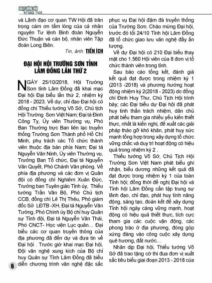 Bản tin Trường Sơn số 20 5