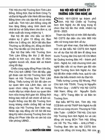 Bản tin Trường Sơn số 20 6