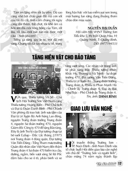 Bản tin Trường Sơn tết Kỷ Hợi 2019 (Số 21) 16