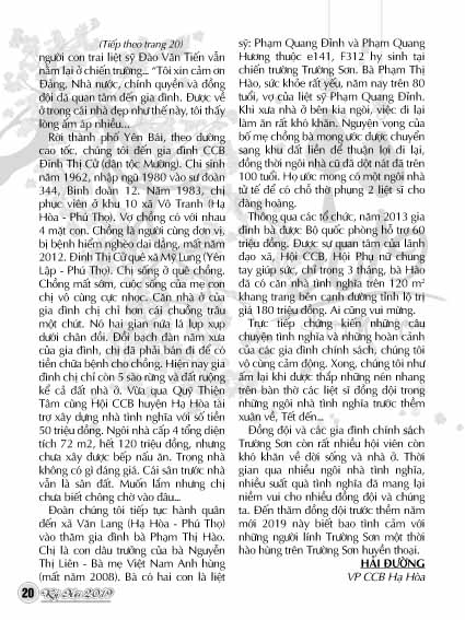 Bản tin Trường Sơn tết Kỷ Hợi 2019 (Số 21) 19