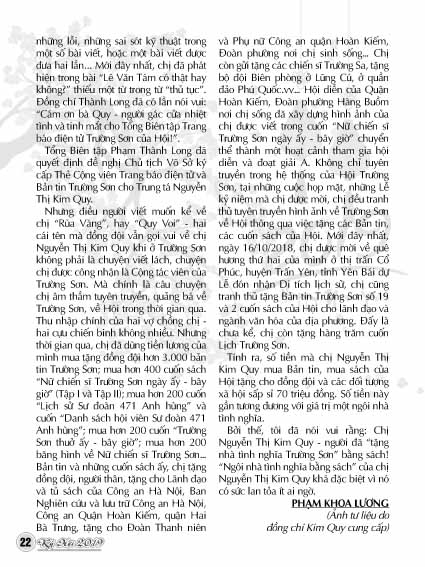 Bản tin Trường Sơn tết Kỷ Hợi 2019 (Số 21) 21