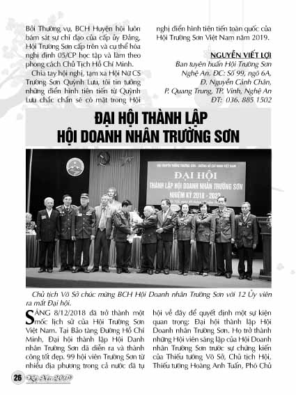 Bản tin Trường Sơn tết Kỷ Hợi 2019 (Số 21) 25