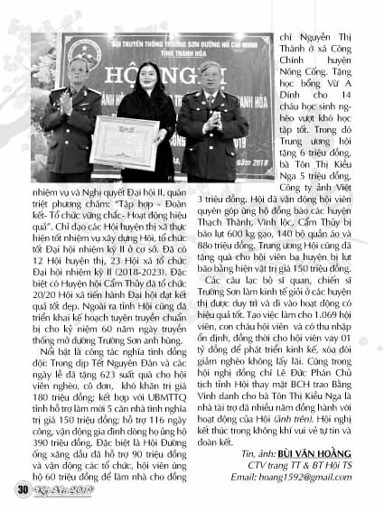 Bản tin Trường Sơn tết Kỷ Hợi 2019 (Số 21) 29