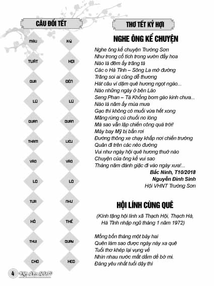 Bản tin Trường Sơn tết Kỷ Hợi 2019 (Số 21) 3