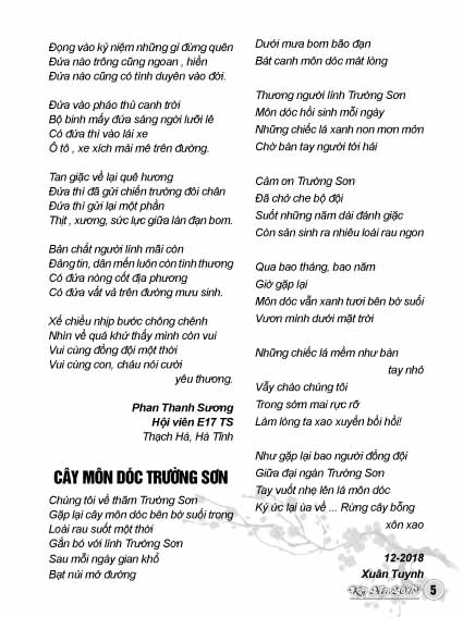 Bản tin Trường Sơn tết Kỷ Hợi 2019 (Số 21) 4