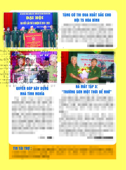 Đã phát hành Bản tin Trường Sơn số 17, ra tháng 6 năm 2018 2