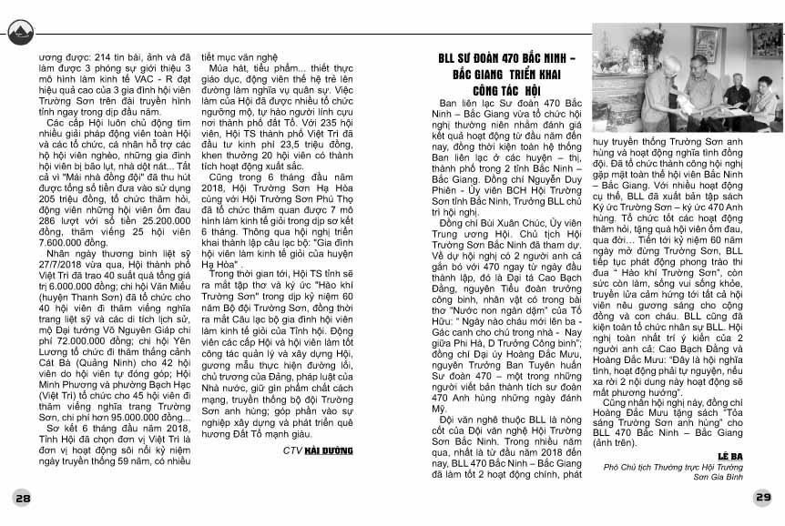 Đọc Bản tin Trường Sơn số 19, tháng 10-2018 14