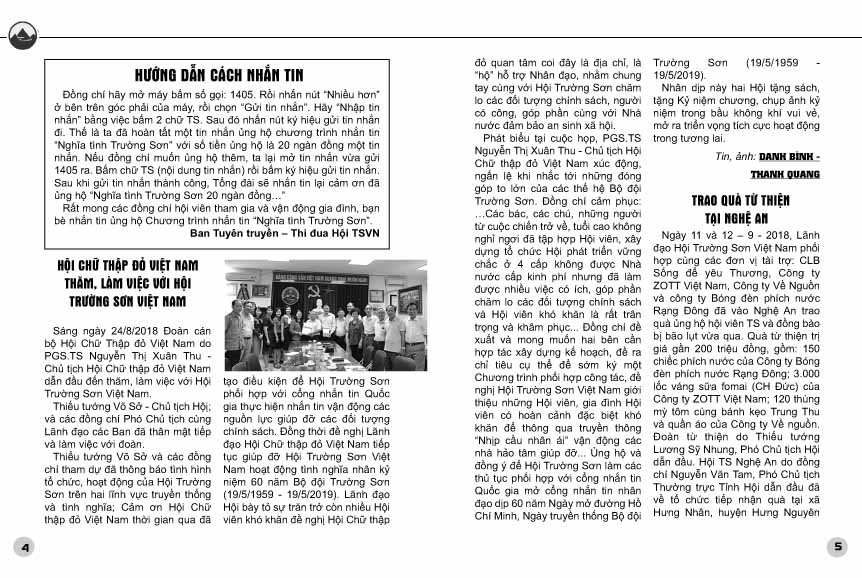Đọc Bản tin Trường Sơn số 19, tháng 10-2018 2