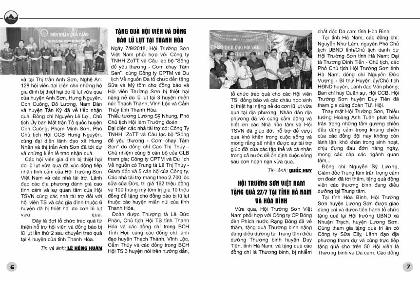 Đọc Bản tin Trường Sơn số 19, tháng 10-2018 3