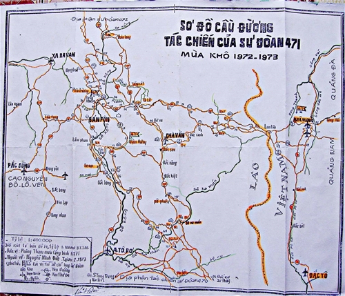 Tấm bản đồ sư đoàn 471 Anh Hùng 2