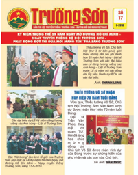 Đã phát hành Bản tin Trường Sơn số 17, ra tháng 6 năm 2018
