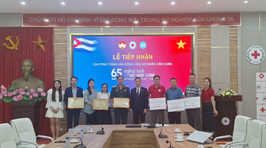 LỄ TIẾP NHẬN ỦNG HỘ NHÂN DÂN CU BA NHÂN KỈ NIỆM 65 NĂM NGHĨA TÌNHVN-CB