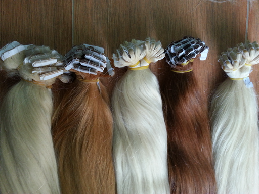 Tape in hair extensions