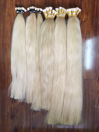 Single drawn natural color hair 