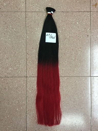 Ombre Color Hair Extensions #1/Red