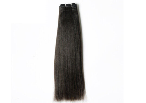 Double drawn straight hair weave