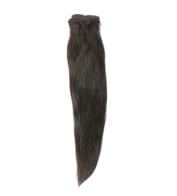 Single drawn straight hair weave