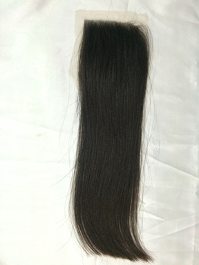 Straight human hair lace closure 