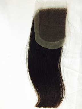 Straight lace closure human hair