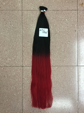 Ombre Color Hair Extensions #1/Red