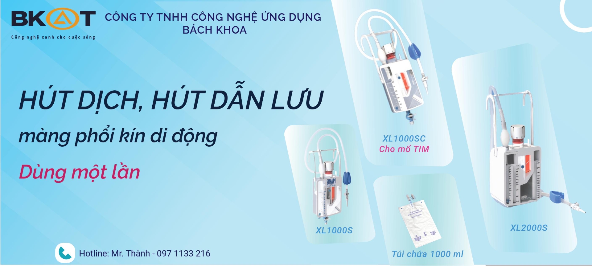 Bộ hút dẫn lưu SINAPI