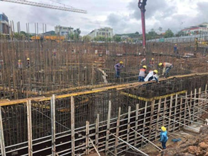 Construction of basement and foundation for high-rise building - The Manor Lao Cai project 3