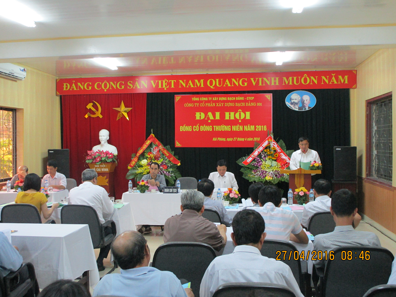 Annual General Meeting of Shareholders 2016 - Bach Dang Construction Joint Stock Company 201 1