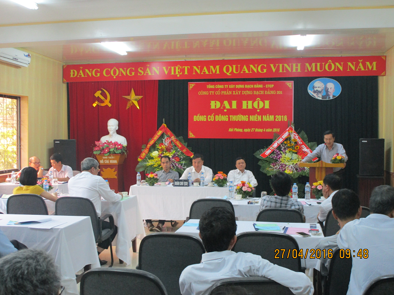 Annual General Meeting of Shareholders 2016 - Bach Dang Construction Joint Stock Company 201 4