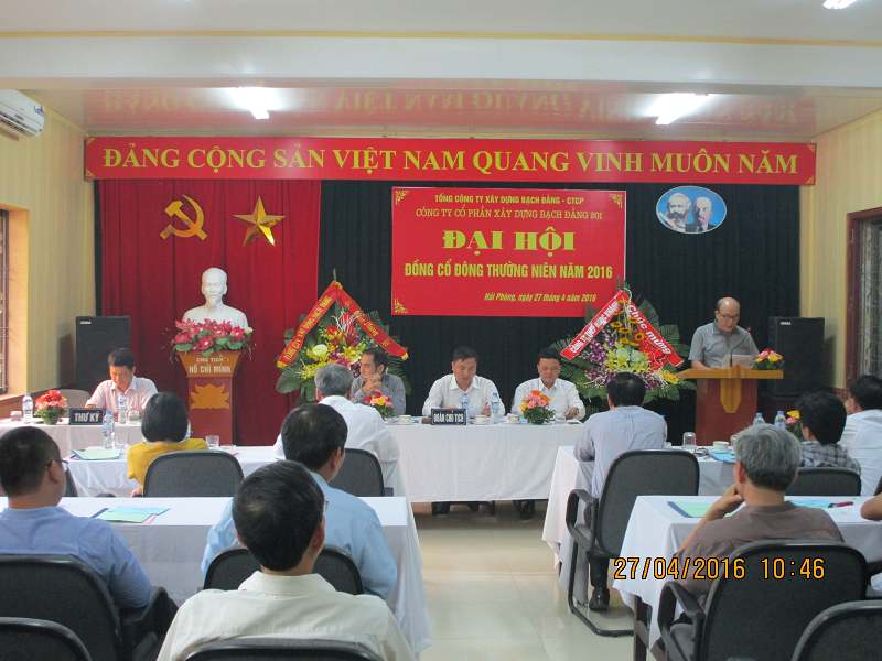 Annual General Meeting of Shareholders 2016 - Bach Dang Construction Joint Stock Company 201 5