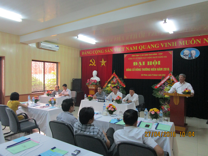 Annual General Meeting of Shareholders 2016 - Bach Dang Construction Joint Stock Company 201