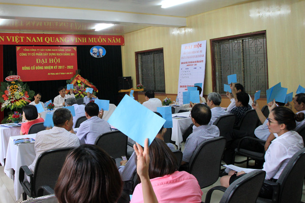 General Meeting of Shareholders term (2017-2022) Bach Dang Construction Joint Stock Company 201 7