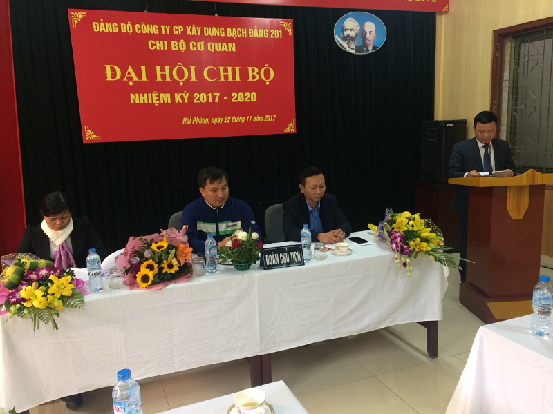 The Congress of Branches of the Party Committee of Bach Dang Construction Joint Stock Company 201 7