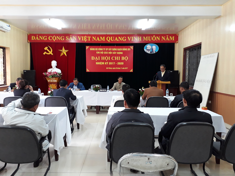The Congress of Branches of the Party Committee of Bach Dang Construction Joint Stock Company 201 8