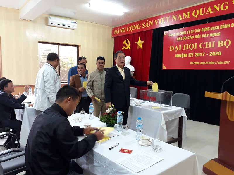 The Congress of Branches of the Party Committee of Bach Dang Construction Joint Stock Company 201 10