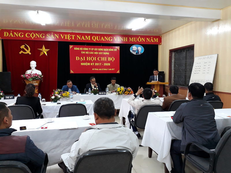 The Congress of Branches of the Party Committee of Bach Dang Construction Joint Stock Company 201 12