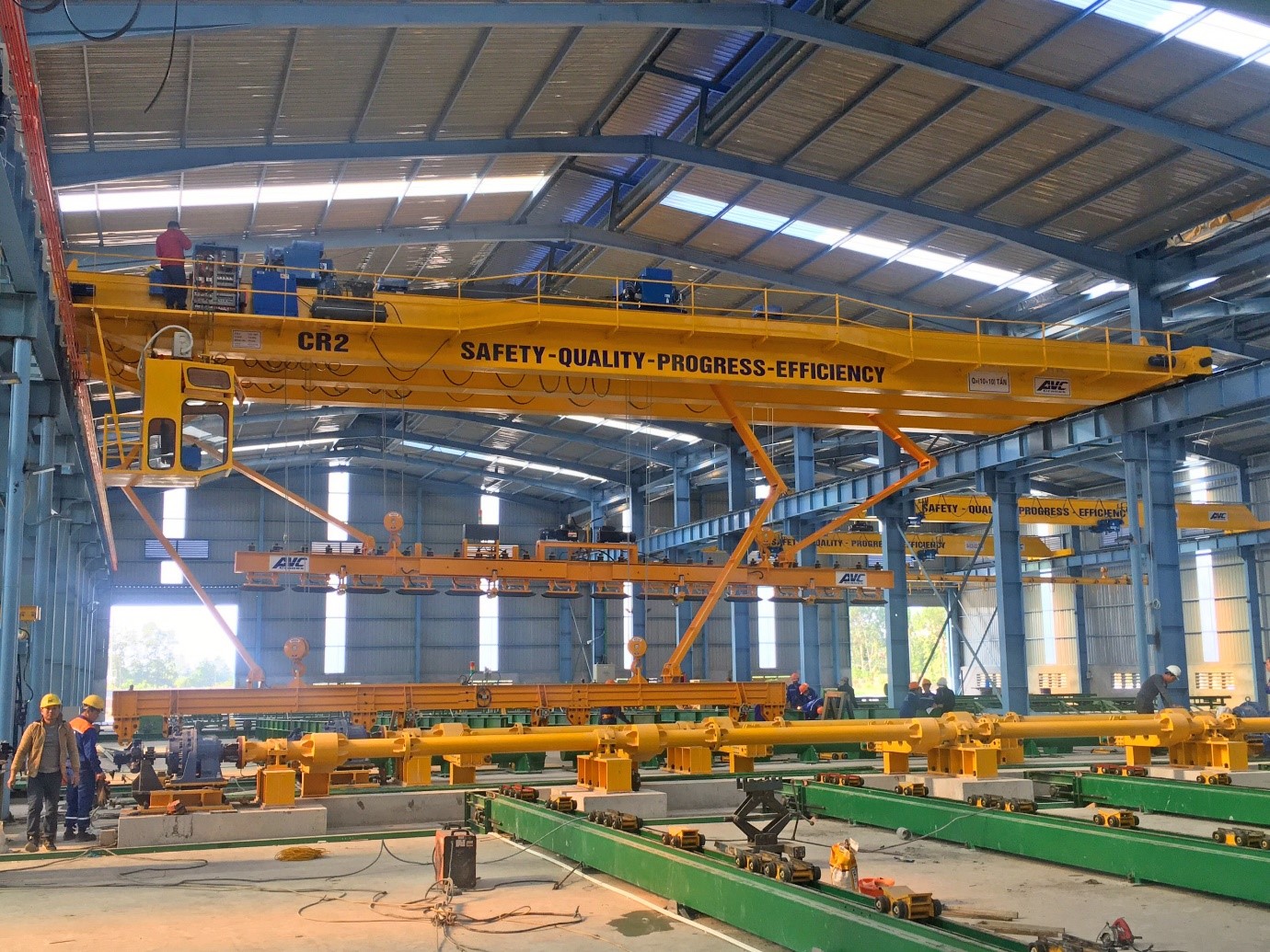 AVC CRANES giúp giải bài toán tối ưu hiệu quả và giảm chi phí sản xuất cọc Bê tông cốt thép dự ứng lực 3