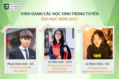 Học sinh trúng tuyển đại học năm 2021