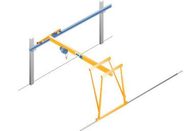 Single girder Semi gantry cranes