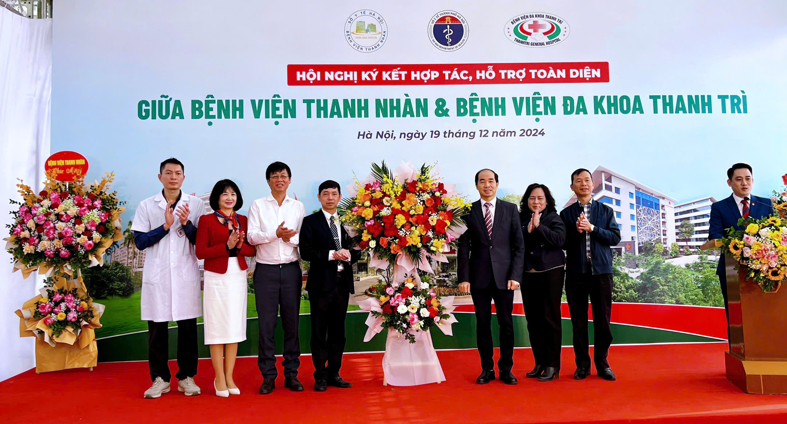 Lễ ký kết hợp tác, hỗ trợ toàn diện giữa Bệnh viện Thanh Nhàn và Bệnh viện đa khoa Thanh Trì