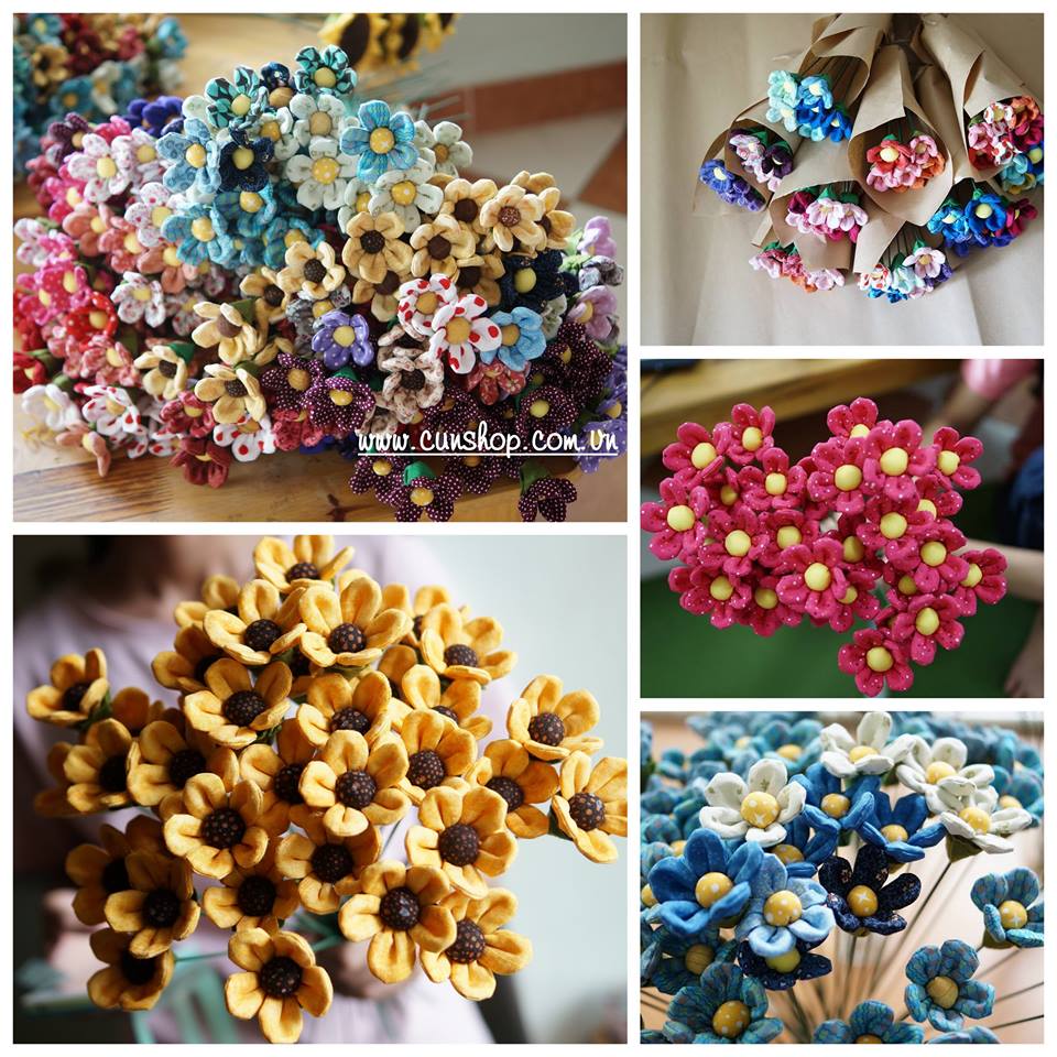 Lớp học làm hoa vải handmade ( có lớp học online) 5