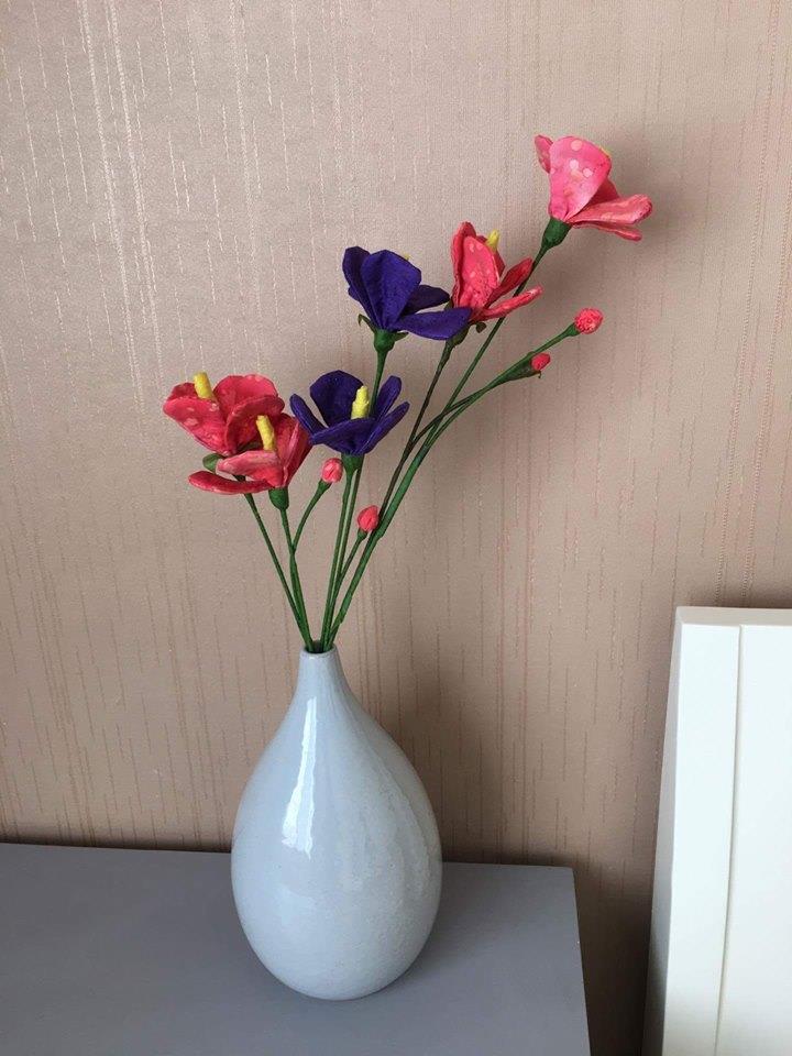 Lớp học làm hoa vải handmade ( có lớp học online) 6