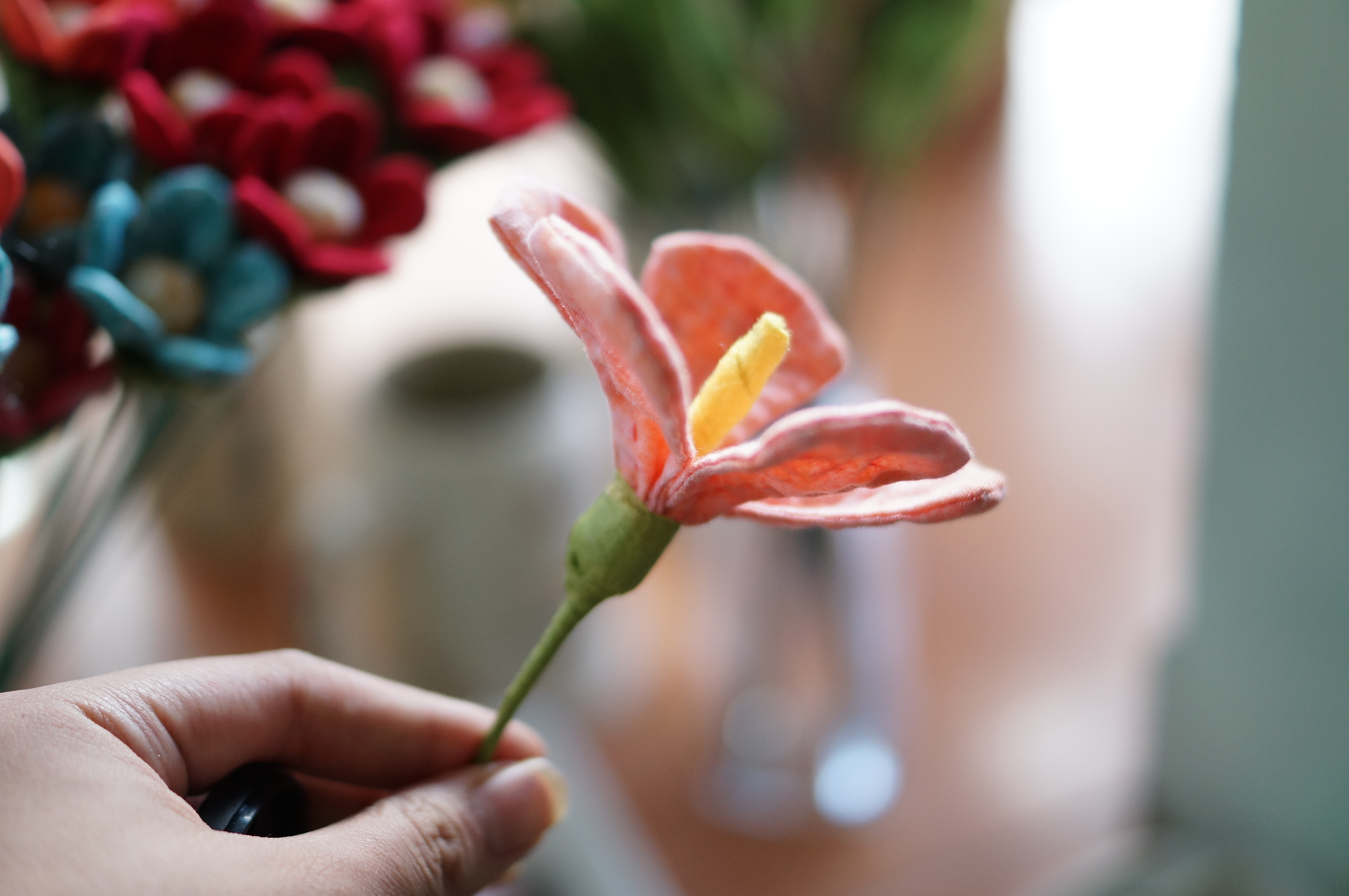 Lớp học làm hoa vải handmade ( có lớp học online) 7