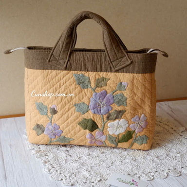 QB30 TÚI VÀNG HOA TÍM