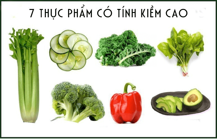 bổ sung thực phẩm giàu tính kiềm