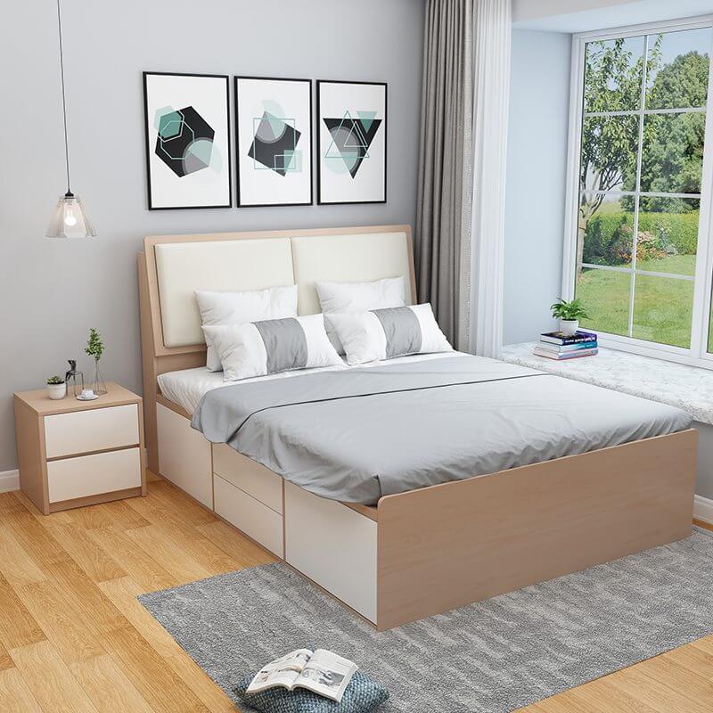 Mẫu giường nhựa Hàn Quốc đẹp tại The Five với thiết kế hiện đại, tinh tế và sáng tạo sẽ mang đến cho bạn một khu vực nghỉ ngơi đầy phong cách và đẳng cấp. Với chất liệu nhựa cao cấp, giường ngủ này cũng được thiết kế để đáp ứng các tiêu chuẩn của một giường ngủ chất lượng cao.