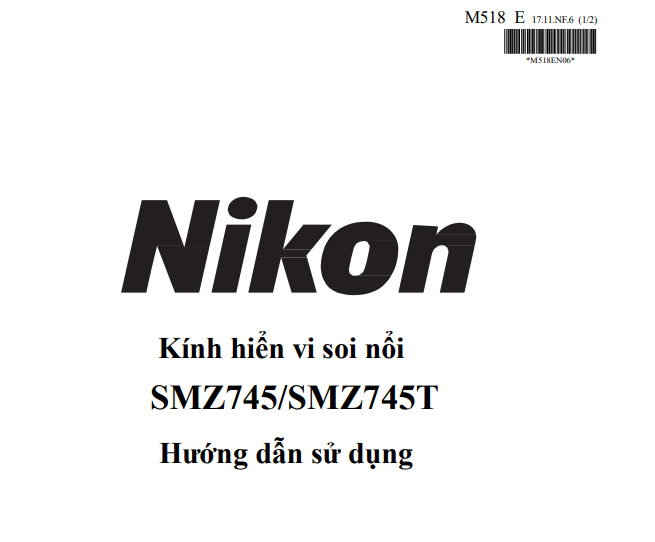 Hướng dẫn sử dụng Kính hiển vi soi nổi SMZ745/SMZ745T